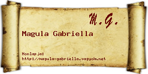Magula Gabriella névjegykártya