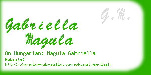 gabriella magula business card